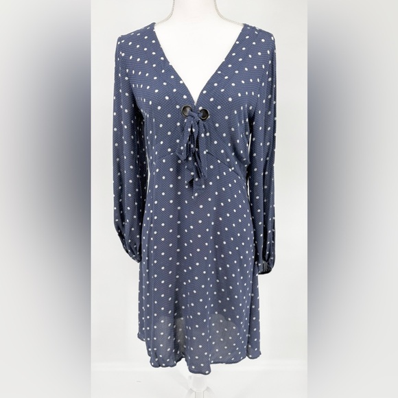 American Eagle Outfitters Dresses & Skirts - American Eagle Outfitters Navy Polka Dot Dress